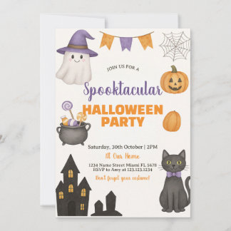 Invitation de la partie d'Halloween Spooktacular