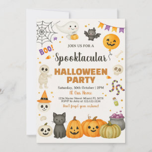 Invitation de la partie d'Halloween Spooktacular