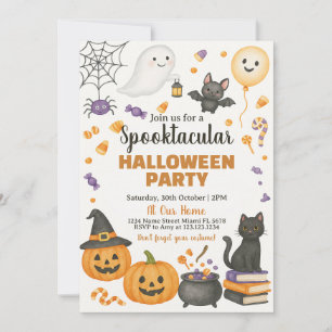 Invitation de la partie d'Halloween Spooktacular