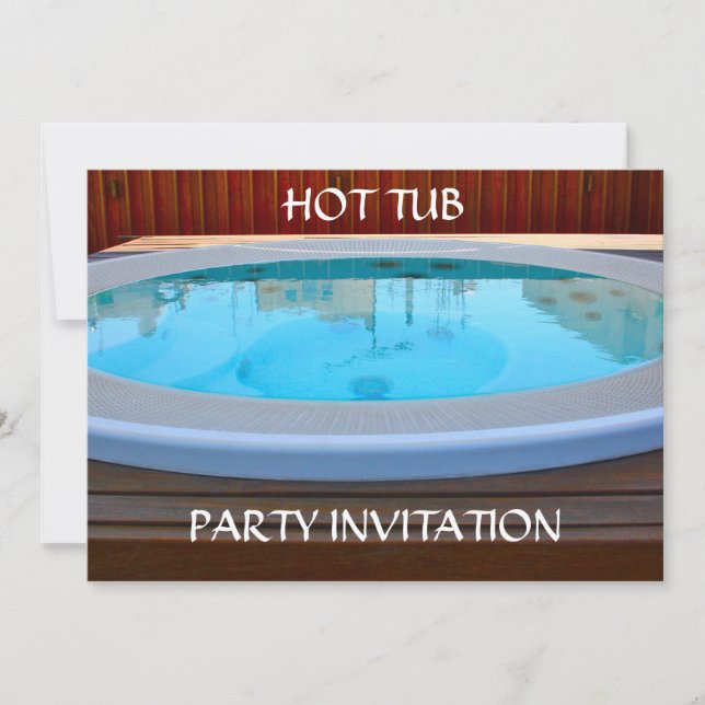 Invitation de la partie Hot Tub (Devant)