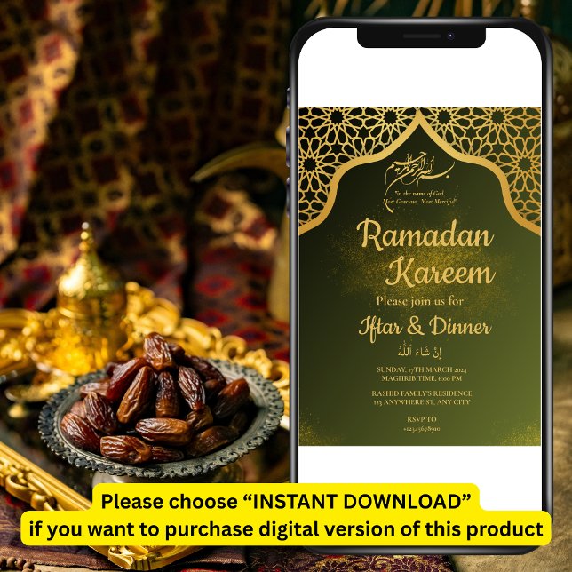 Invitation de la partie IFTAR (Créateur téléchargé)