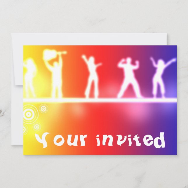 invitation de la partie néon (Devant)