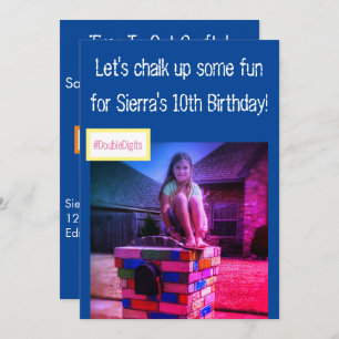 Invitation de la partie Peinture de la craie