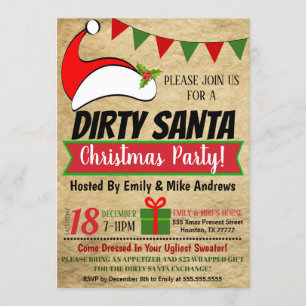 Invitation de la partie Père Noël Exchange