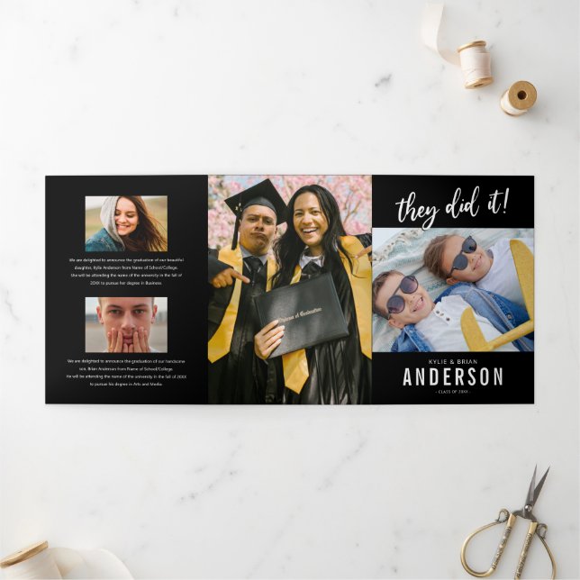 Invitation de la partie photographique de double d (Extérieur)