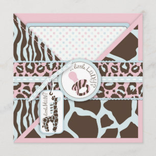 Invitation de la partie Safari Reveals Gender Reve