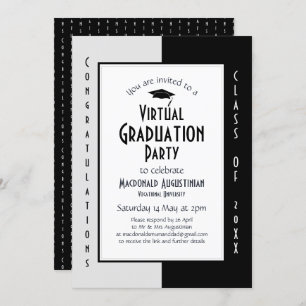 Invitation de la partie Virtual Graduation Moderne