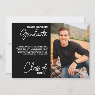Invitation de la partie Virtual Graduation Moderne