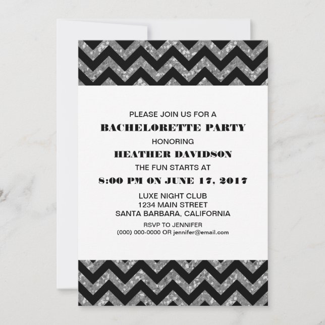 Invitation de la Parties scintillant de Bacheloret (Devant)