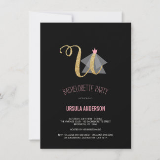 Invitation de la Parties scintillant de bacheloret