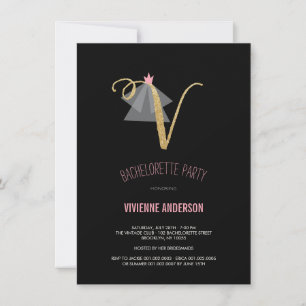 Invitation de la Parties scintillant de bacheloret