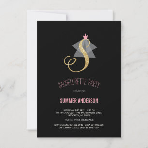 Invitation de la Parties scintillant de bacheloret