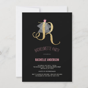 Invitation de la Parties scintillant de bacheloret