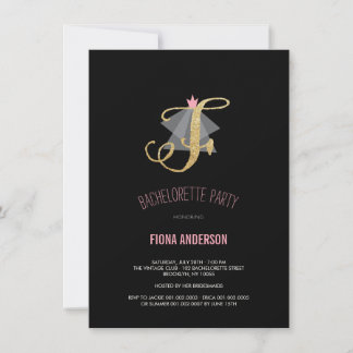 Invitation de la Parties scintillant de bacheloret