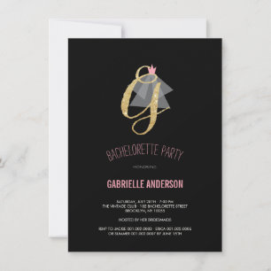 Invitation de la Parties scintillant de bacheloret