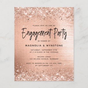 Invitation de la Parties scintillant d'engagement
