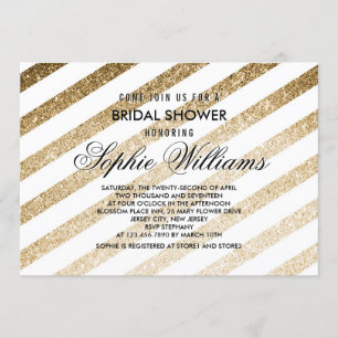 Invitation de la Parties scintillant nuptiale de F