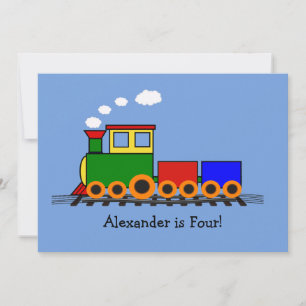 Invitation de la petite fête de train
