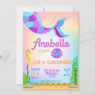 Invitation de la Petite Sirène, invitation de Sirè