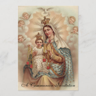 Invitation de la Première Communion Sainte du Mont