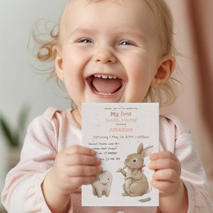 Invitation de la première fête de la petite fille