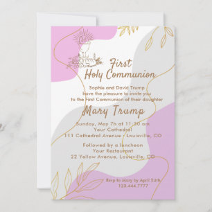 Invitation de la première sainte communion