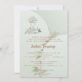 Invitation de la première sainte communion