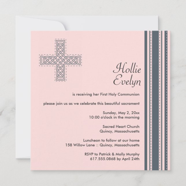 Invitation de la première sainte communion (Devant)
