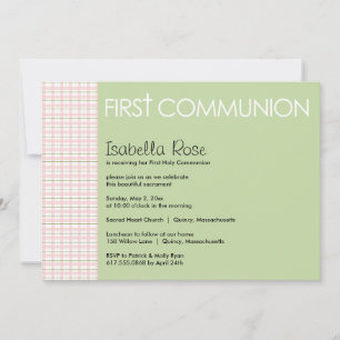 Invitation de la première sainte communion