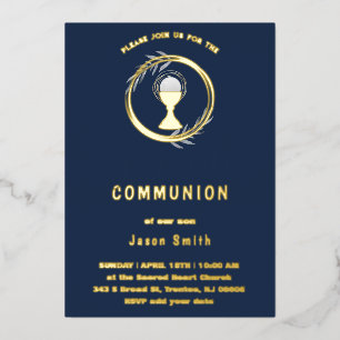 Invitation de la première sainte communion