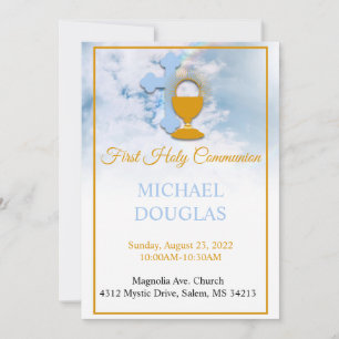 Invitation de la première sainte communion