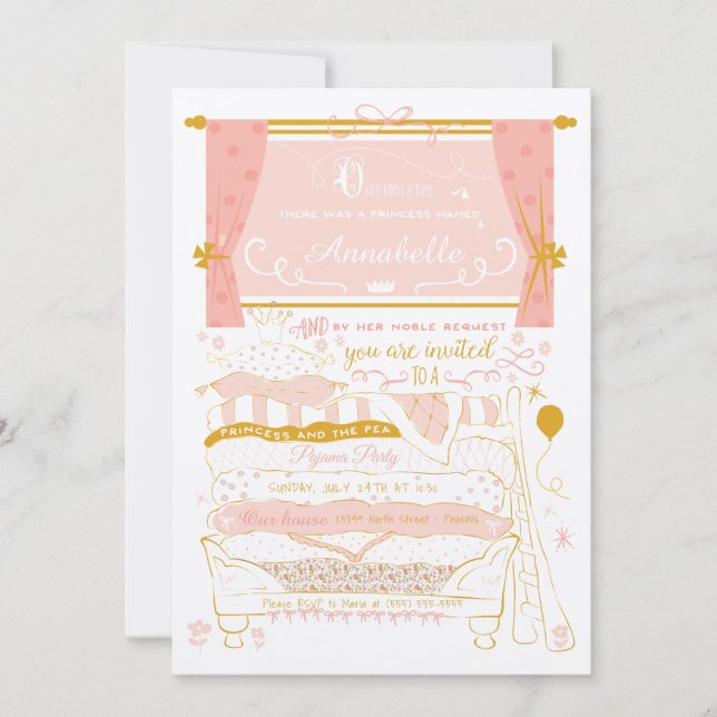 Invitation de la Princesse et du Pea Stwood Party (Devant)