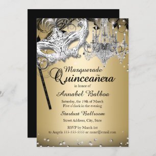 Invitation de la Quinceanera or Masquerade de lust