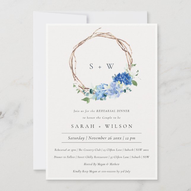 Invitation de la répétition de l'opération Blue Gr (Devant)