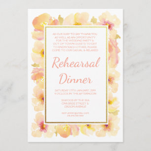 Invitation de la répétition d'or de pêches et de c