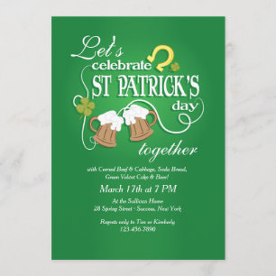 Invitation de la Saint-Patrick