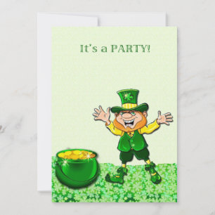 Invitation de la Saint-Patrick de Leprechaun