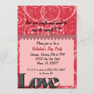 Invitation de la Saint Valentin