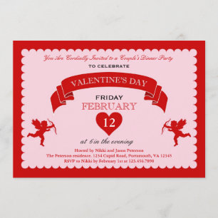 Invitation de la Saint-Valentin