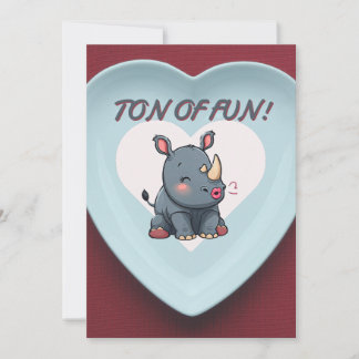 Invitation de la Saint Valentin Rhino