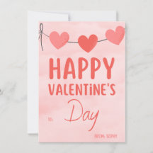 Invitation de la Saint Valentin rose moderne