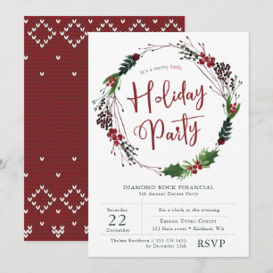 Invitation de la société Holiday party