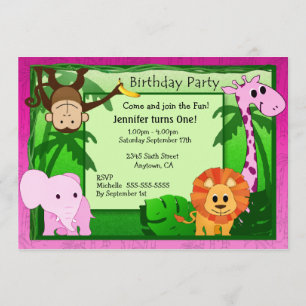 Invitation de la soirée Anniversaire de enfant Pin