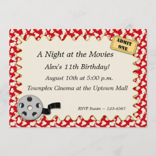 Invitation de la soirée cinéma