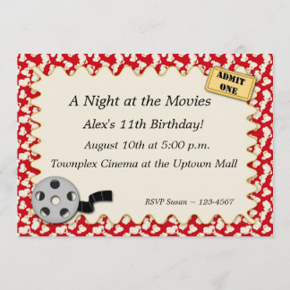 Invitation de la soirée cinéma