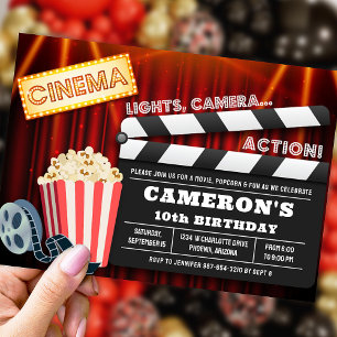 Invitation de la soirée cinéma, Soirée cinéma