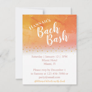 Invitation de la soirée de bachelorette de plage t