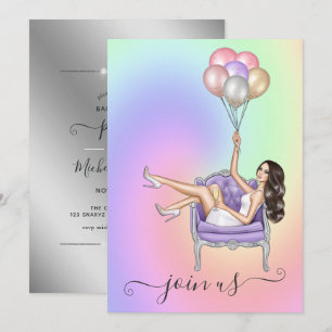 Invitation de la soirée de bachelorette fashionist