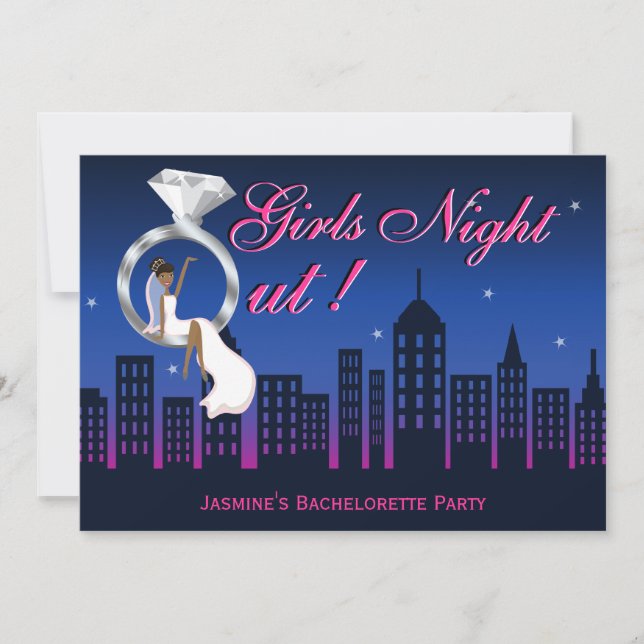 Invitation de la soirée de bachelorette sur la cei (Devant)