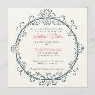Invitation de la soirée de bachelorette vintage